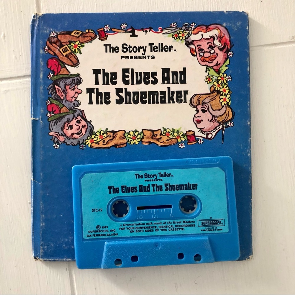 70s Storyteller The Elves and the Shoemaker book and cassette